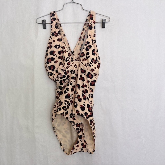 Adore Me Leopard Cutout One Piece Swimsuit 1X - Picture 1 of 6